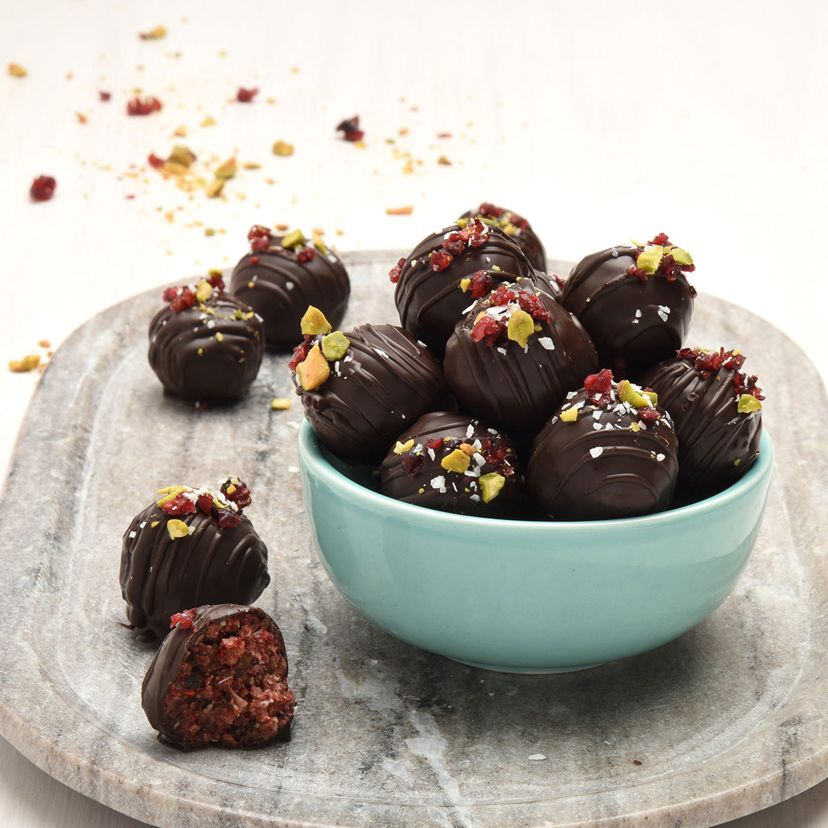 Raspberry Protein Bites