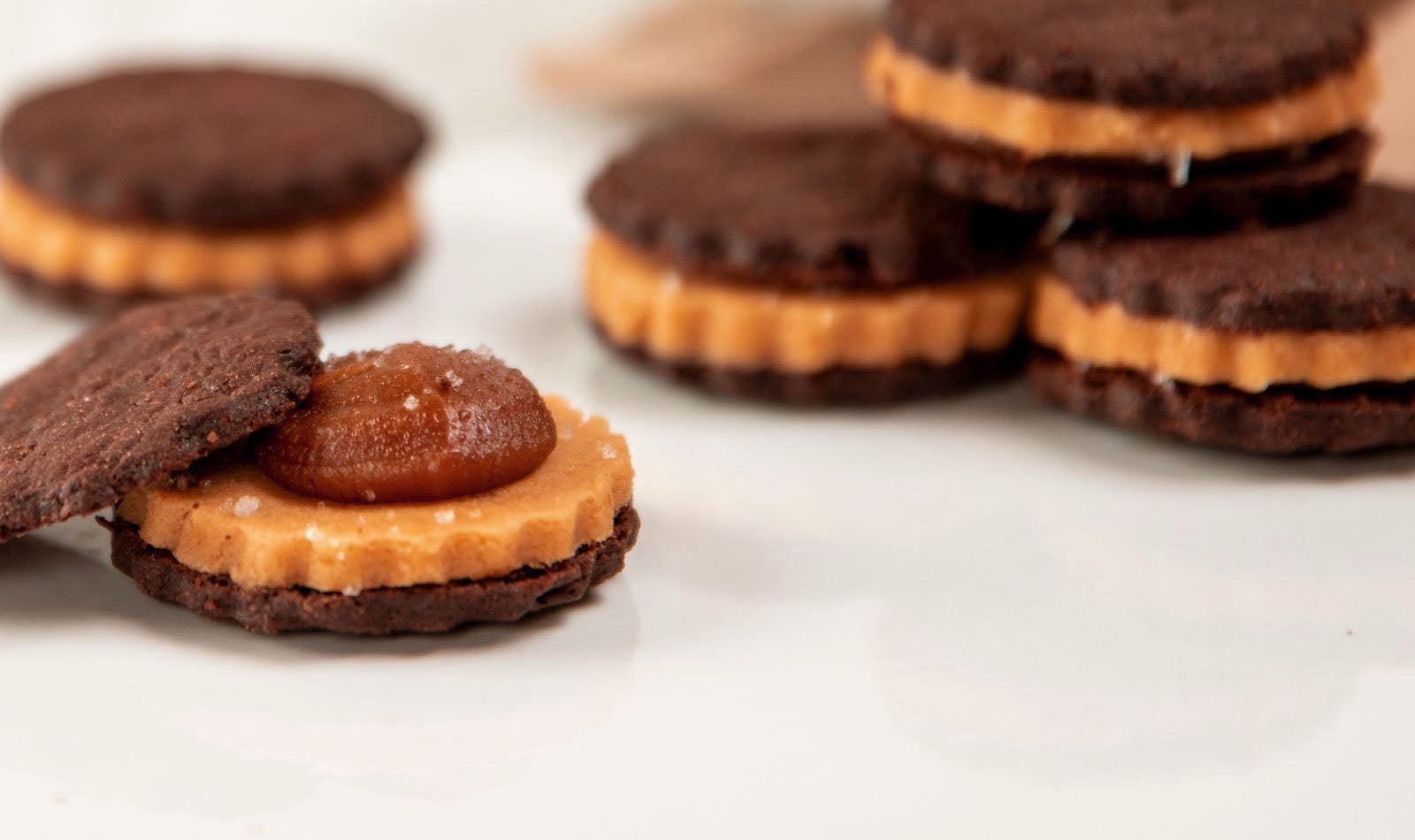Once Again Peanut Butter Caramel Sandwich Cookie Recipe